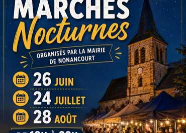 Marchés nocturnes 2026, Nonancourt © Mairie de Nonancourt