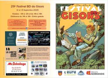 Festival BD Gisors du 12 09 26 au 13 09 26 programme
